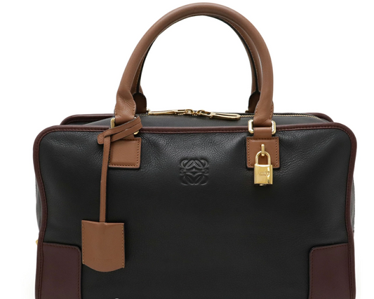 Loewe Amazona 36 — Black/Brown Leather