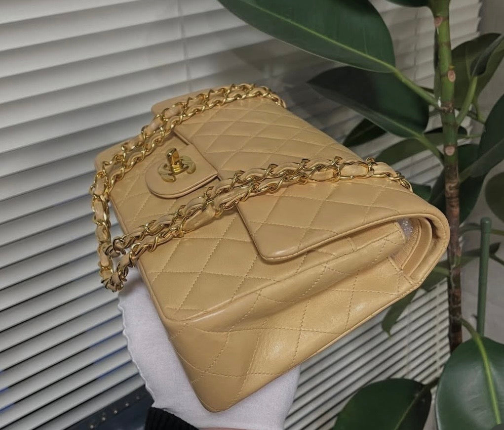 Chanel Classic Double Flap Bag in Beige (2006-2008)