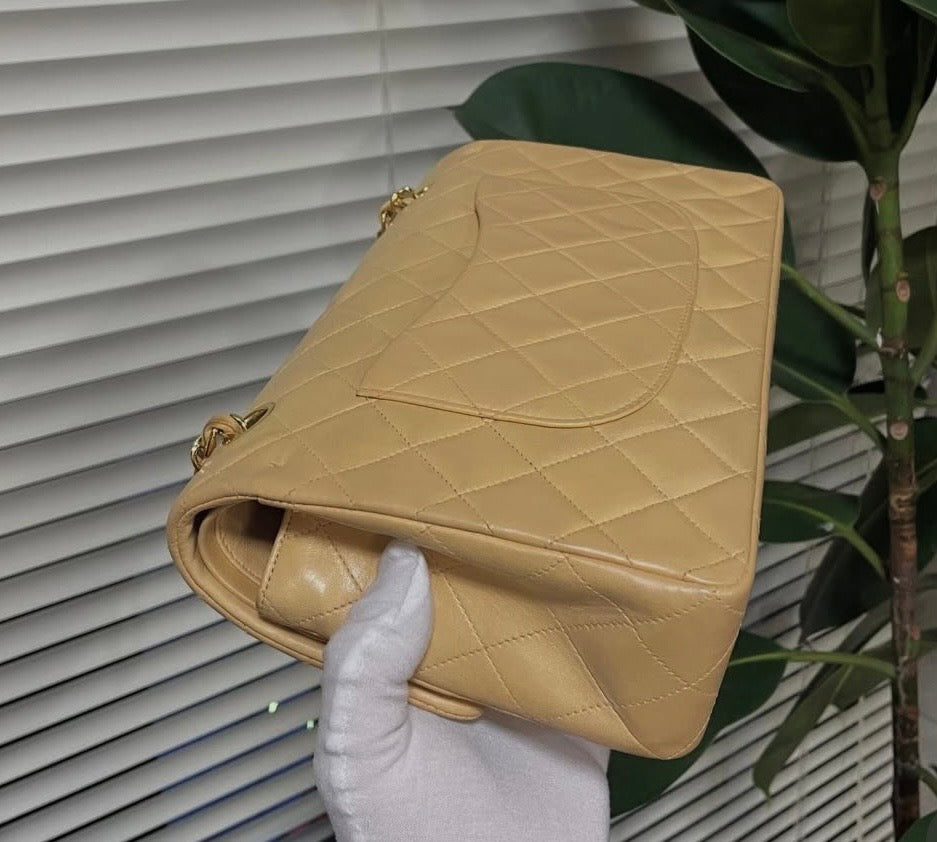 Chanel Classic Double Flap Bag in Beige (2006-2008)