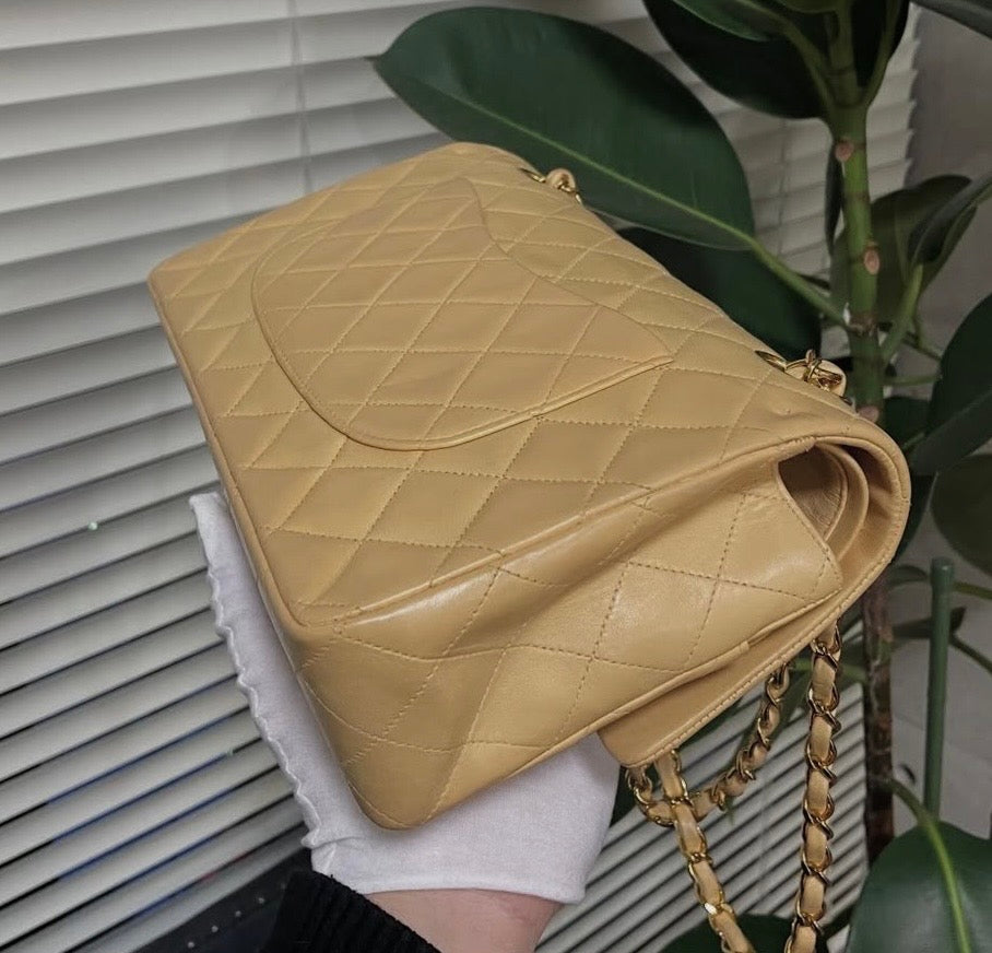 Chanel Classic Double Flap Bag in Beige (2006-2008)