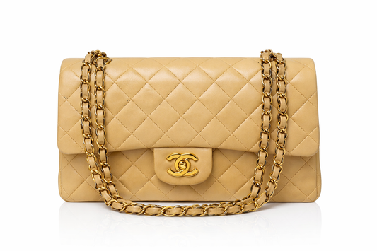 Chanel Classic Double Flap Bag in Beige (2006-2008)